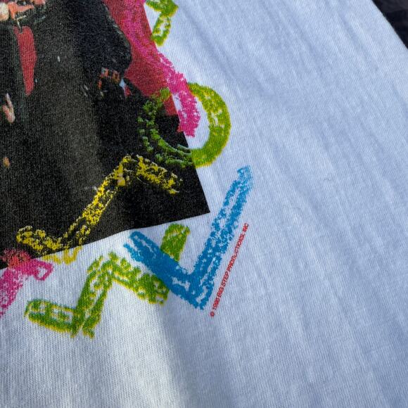 Vintage 1990 NKOTB New Kids on the Block Coca-Cola Coke White Promo Shirt Sz XL - Picture 2 of 8